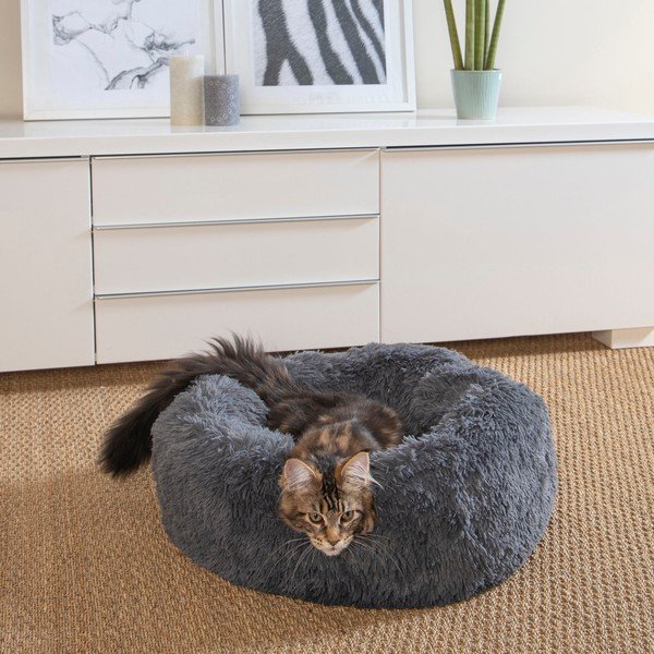 Pat pentru animale de companie gri închis pentru câini ø 55 cm – Love Story-image-2