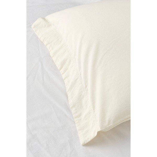 Lenjerie de pat crem din bumbac organic pentru pat de o persoană 150x200 cm Juliette – Ellos Home-image-4