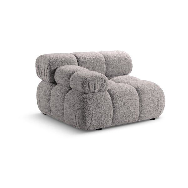 Modul pentru canapea modulară gri deschis cu tapițerie din țesătură bouclé (cu colț pe partea stângă ) Bellis – Micadoni Home-image-4