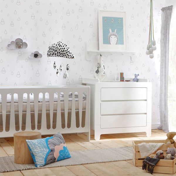 Poliță Pinio Moon, alb-image-3