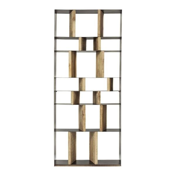 Bibliotecă din lemn de pin reciclat Kare Design Storm-image-3