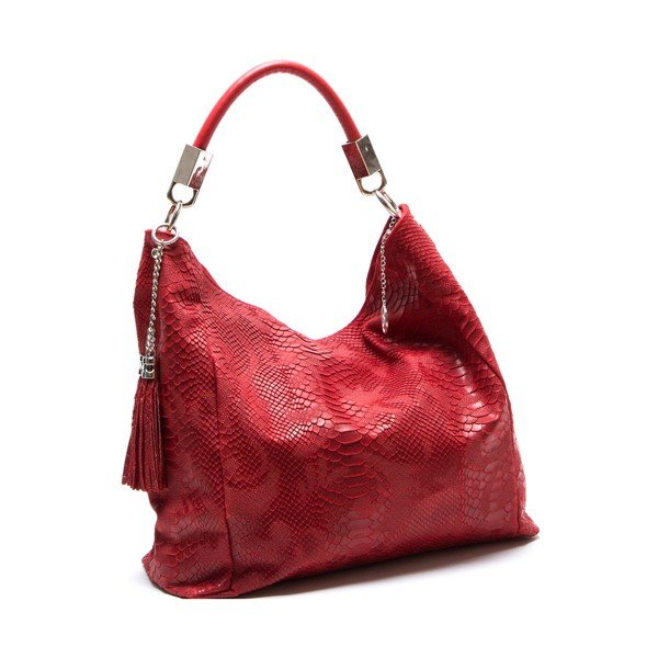 Geantă din piele Isabella Rhea no. 889, roșie-image-2