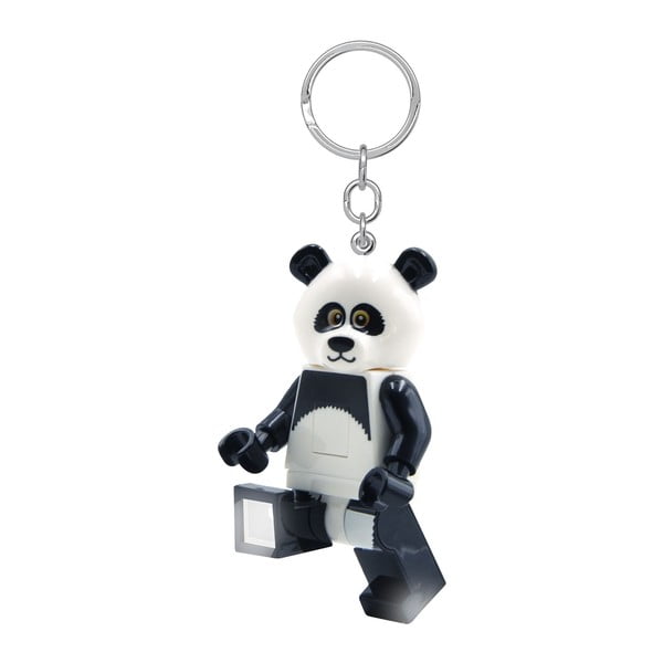 Breloc cu lanternă negru-alb Iconic Panda – LEGO®-image-4