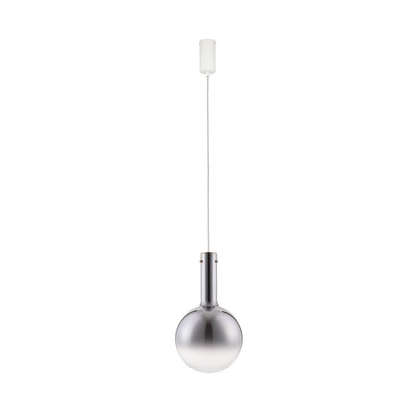 Lustră gri LED cu intensitate reglabilă din sticlă ø 25 cm Nostos – Nova Luce