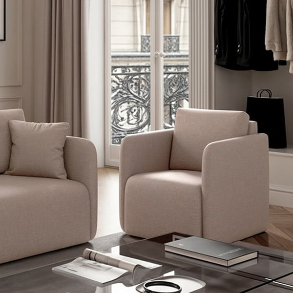 Fotoliu bej Chaum – Rodier-image-3