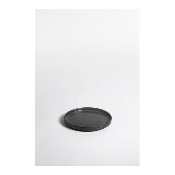 Tavă din ceramică ComingB Assiette Granite Noir PM, ⌀ 16,5 cm
