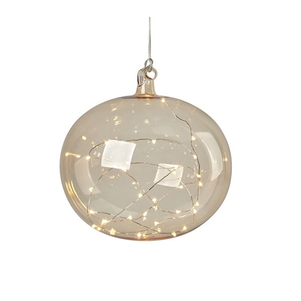 Decorațiune luminoasă de Crăciun portocalie suspendată ø 18 cm Lina – Markslöjd-image-2