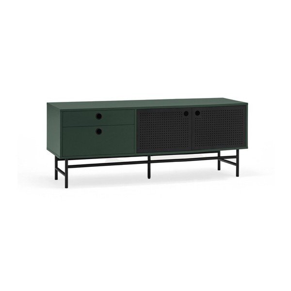 Masă TV verde închis 140x52 cm Punto - Teulat-image-3