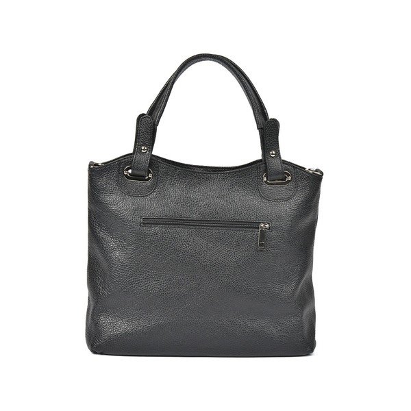 Poșetă din piele Luisa Vannini Tote, negru-image-4