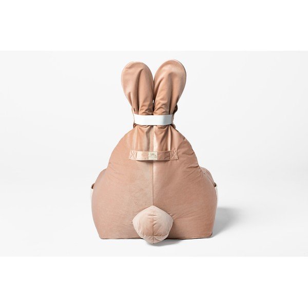 Fotoliu puf pentru copii roz deschis Funny Bunny – The Brooklyn Kids-image-4