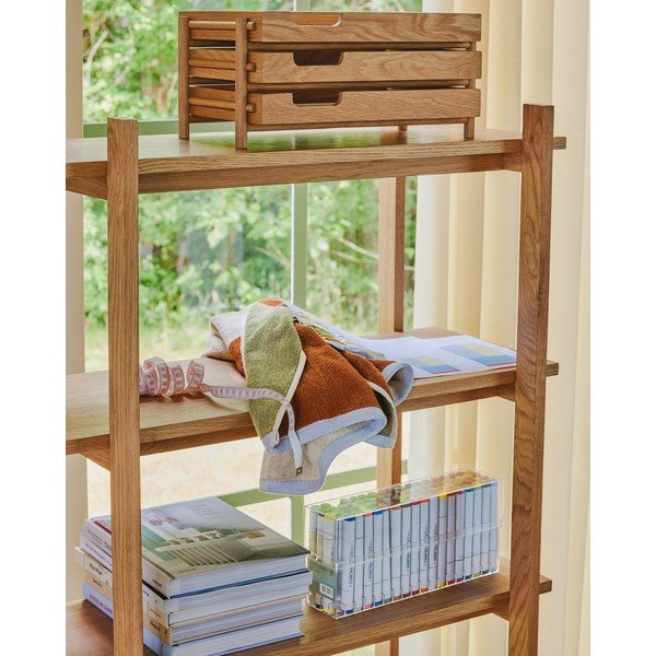 Etajeră în culoare naturală cu aspect de lemn de stejar 80x150x39 cm Epoch – Hübsch-image-2