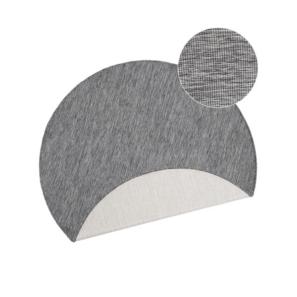 Covor adecvat pentru exterior NORTHRUGS Miami, Ø 200 cm, gri