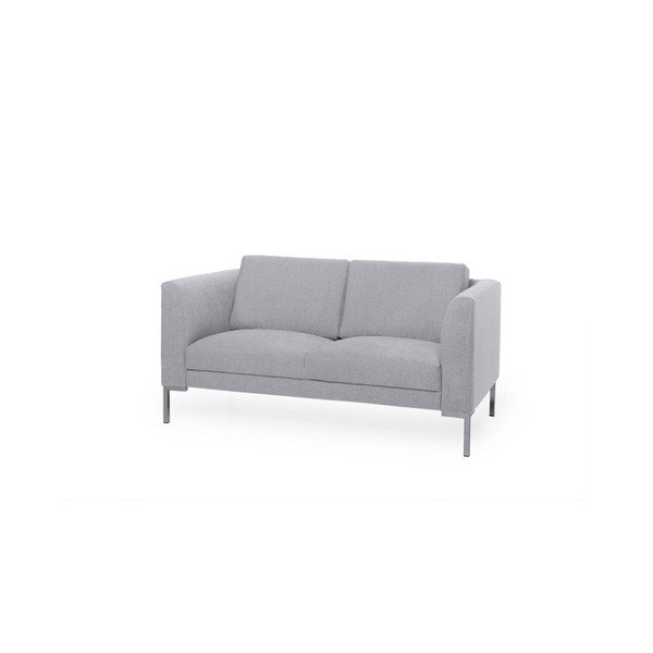 Canapea cu 2 locuri Scandic Kery, gri deschis-image-2