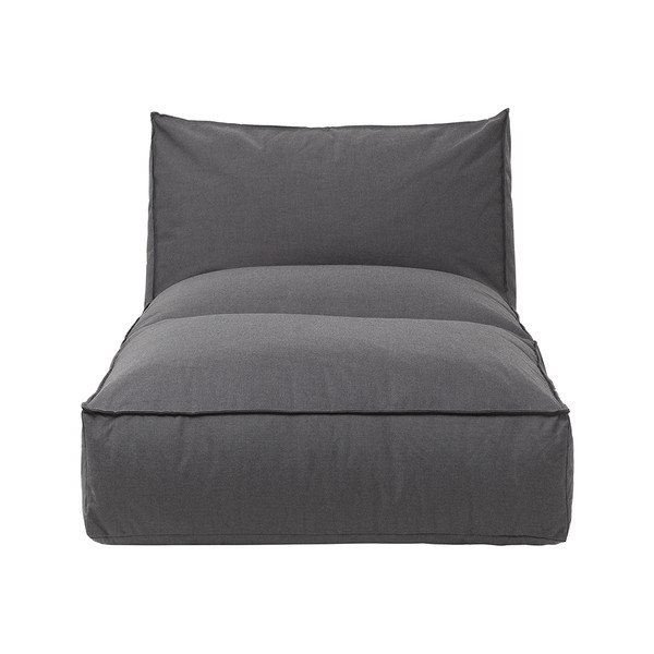 Șezlong de grădină Blomus Coal, lungime 190 cm, gri închis