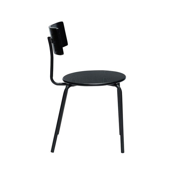 Scaune de dining negre 4 buc. Koi – Hübsch-image-2