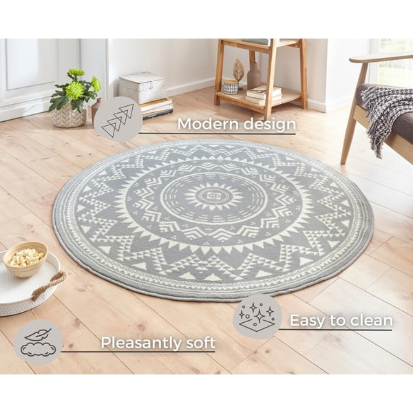 Covor Hanse Home Celebration Valencia, ⌀ 140 cm, gri-image-3