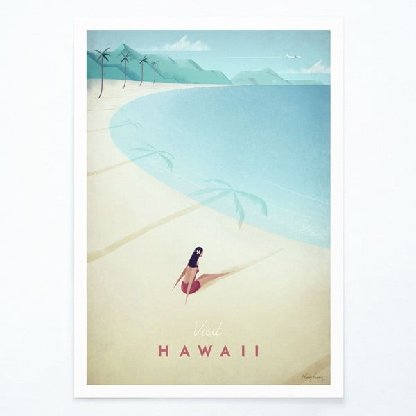 Poster Travelposter Hawaii, 50 x 70 cm