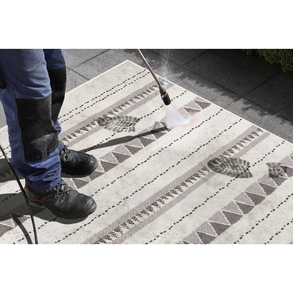 Covor adecvat pentru exterior NORTHRUGS Bahamas, 160 x 230 cm, negru-crem-image-1