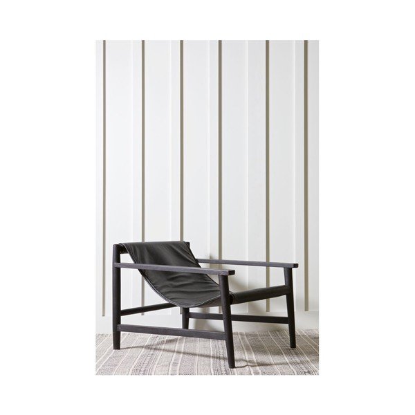 Fotoliu din piele BePureHome Sling, negru-image-3