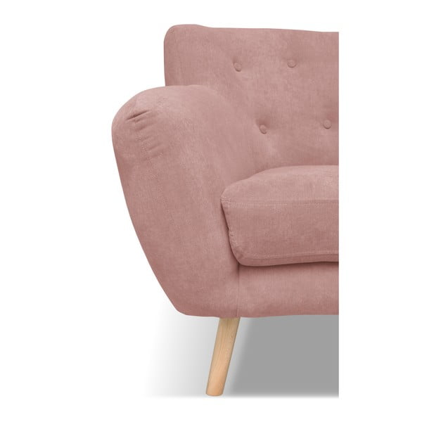 Canapea Cosmopolitan design London, 162 cm, roz deschis-image-3