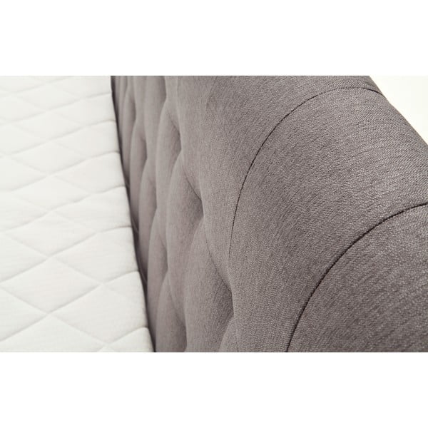 Pat boxspring gri/maro 180x200 cm Massello – Meise Möbel-image-3