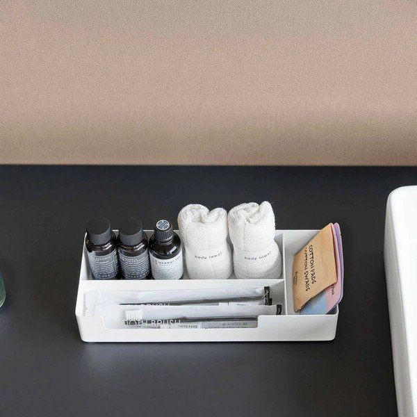 Organizator de baie alb din metal Amenity – YAMAZAKI-image-1