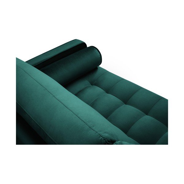 Canapea din catifea Milo Casa Santo, 219 cm, verde petrol-image-4