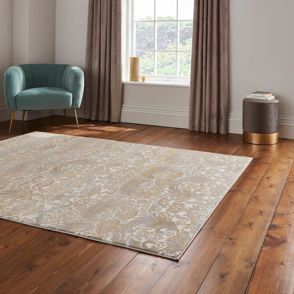 Covor auriu-grej 160x235 cm Imperial Gold – Think Rugs-image-2