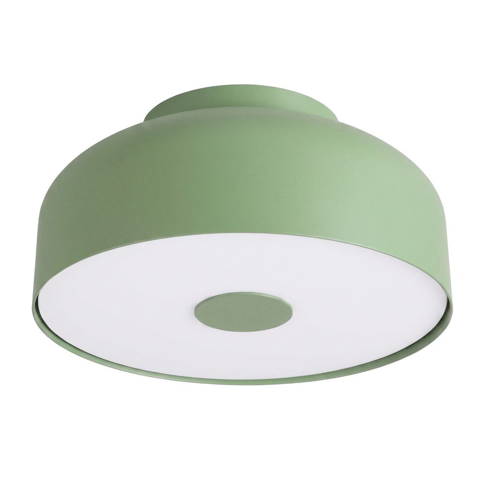 Plafonieră verde salvie din oțel ø 30 cm Omiq – Sollux