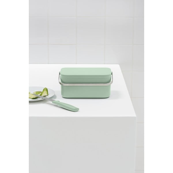 Recipient pentru deșeuri compostabile verde mentă 1,8 l SinkSide – Brabantia-image-1