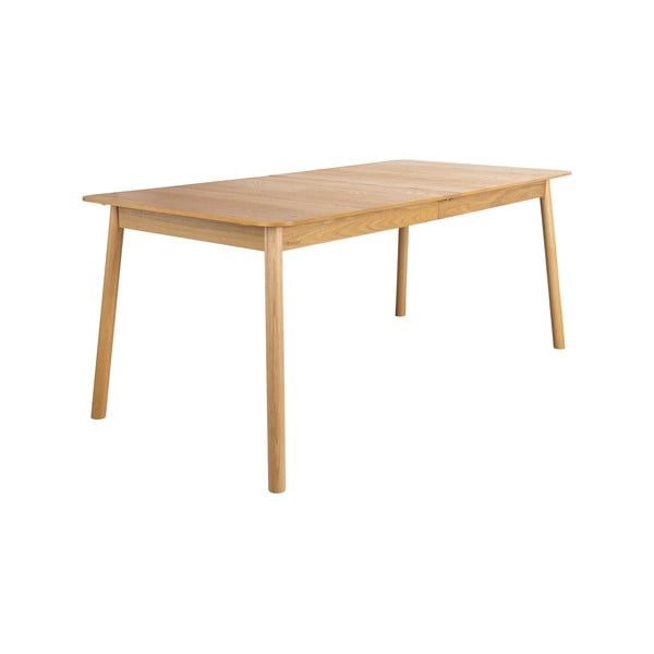 Masă de dining extensibilă cu blat cu aspect de lemn de stejar 90x180 cm Glimps – Zuiver-image-3