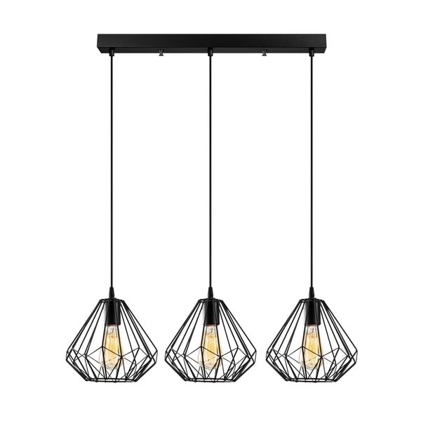 Lustră neagră cu abajur din metal Diamond – Opviq lights-image-2