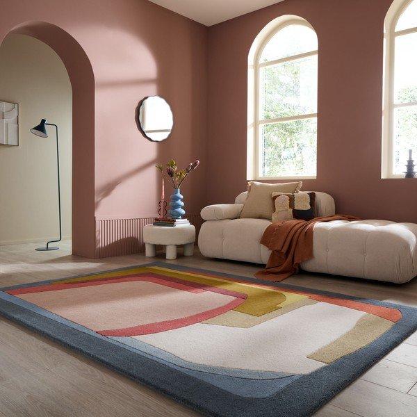 Covor țesut manual din lână 140x200 cm Elwin Wool – Flair Rugs-image-1