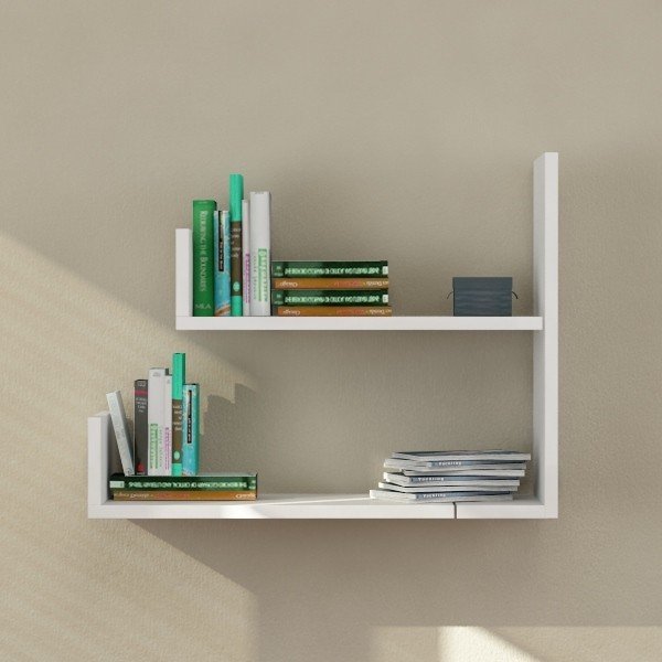 Set 3 rafturi pentru cărți Homemania L Model-image-1