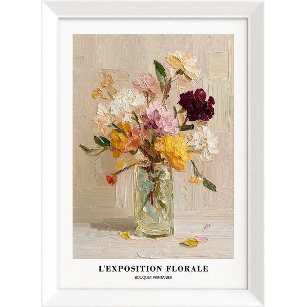 Tablou cu ramă imprimat 56x75 cm Sunny Bouquet – Styler