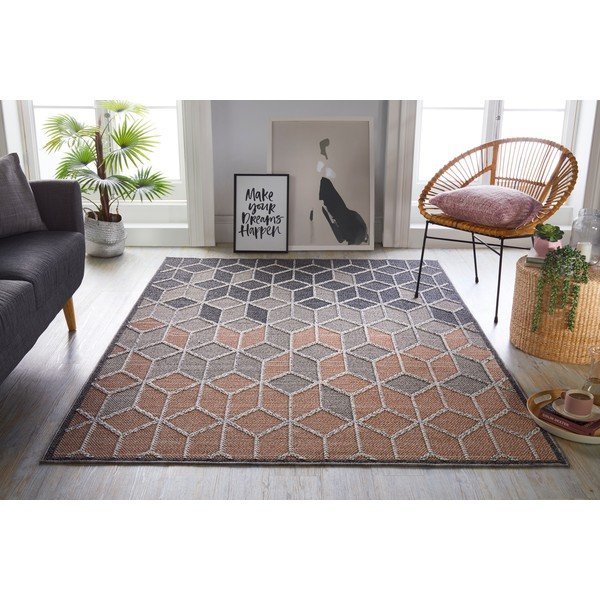 Covor Flair Rugs Dartmouth, 160 x 230 cm, gri - roz-image-1