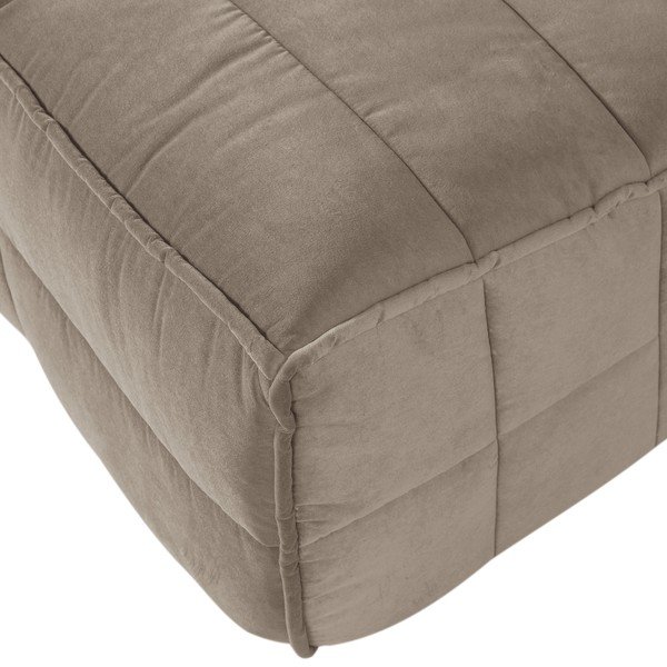 Bancă taupe capitonată cu tapițerie din catifea Cluster – vtwonen-image-4
