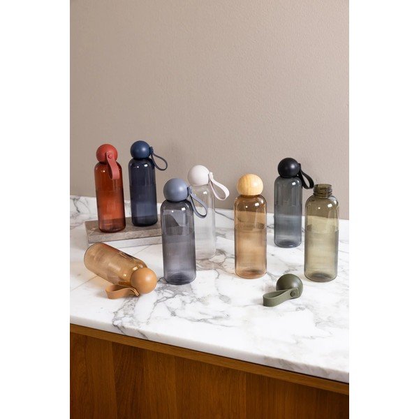 Sticlă gri închis de călătorie din plastic reciclat 600 ml Ture – Sagaform-image-3