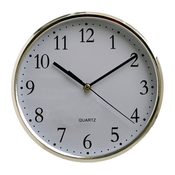 Ceas de perete InArt Classic, ⌀ 25 cm, argintiu