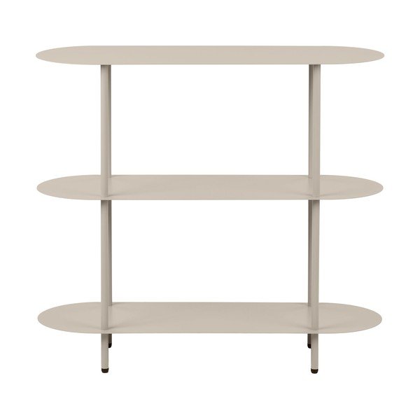 Etajeră bej din metal 90x81x31 cm Rieti – House Nordic