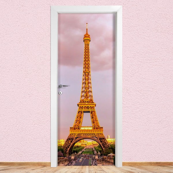 Autocolant pentru ușă LineArtistica Tour Eiffel, 80 x 215 cm