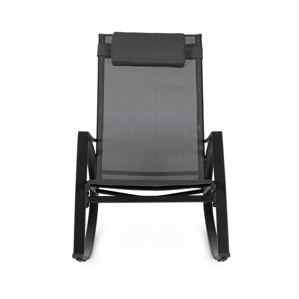 Fotoliu de grădină gri antracit din metal Ercolano – Bizzotto-image-2