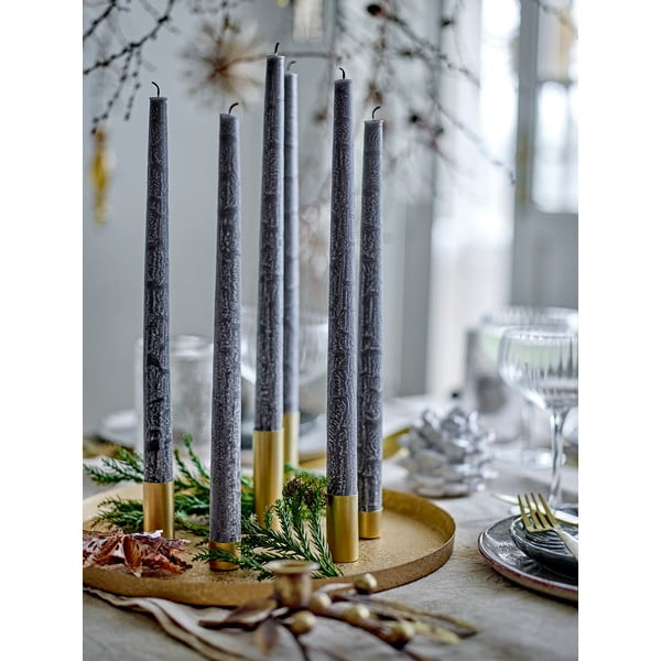 Sfeșnice pentru advent 7 buc. din metal Maxime – Bloomingville-image-1