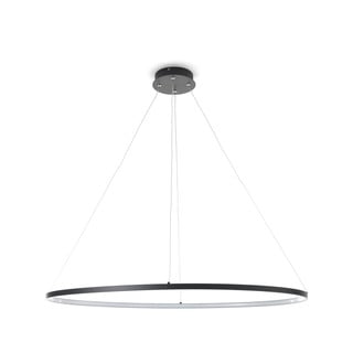 Lustră Tomasucci Oval Ring, înălțime 92 cm, negru