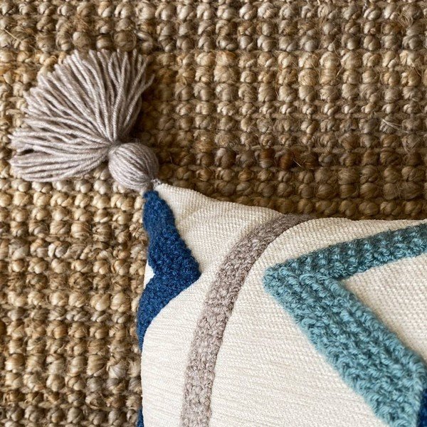 Față de pernă cu broderie Inu Joynodes Bethany Tassel, 43 x 43 cm-image-3