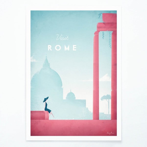 Poster Travelposter Rome, 50 x 70 cm
