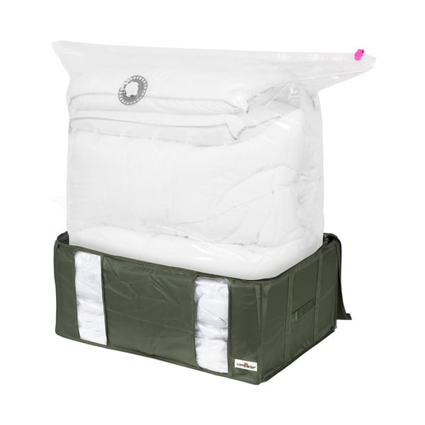 Cutie de depozitare pentru haine din material textil cu vacuum 65x45x27 cm Ecologik – Compactor-image-4