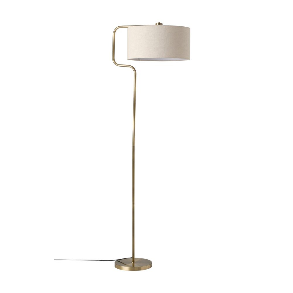 Lampadar crem/alămiu din material textil (înălțime 160 cm) Josho – Ellos Home
