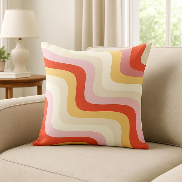 Față de pernă 43x43 cm Creamy Raspberry Swirl – Mila Home-image-3