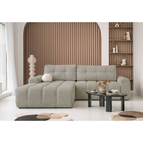 Colțar modular maro deschis extensibil/cu spațiu de depozitare (cu colț pe partea stângă) Lulu – Miuform-image-1